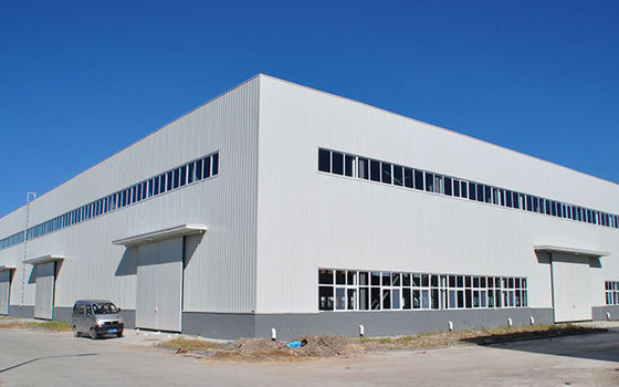 Verzinktes Stahlkonstruktionsgebäude Vorgefertigtes Industrielager Lagerhaus