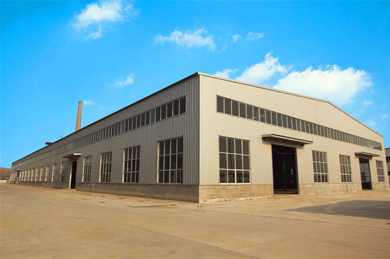Große industrielle Stahlkonstruktions-Werkstatt-Bau-Stahlrahmen-Gebäude