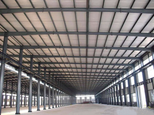 Vorfabriziertes Stahlkonstruktions-Lager/große Spannen-Metallgebäude-Rahmen-Bau