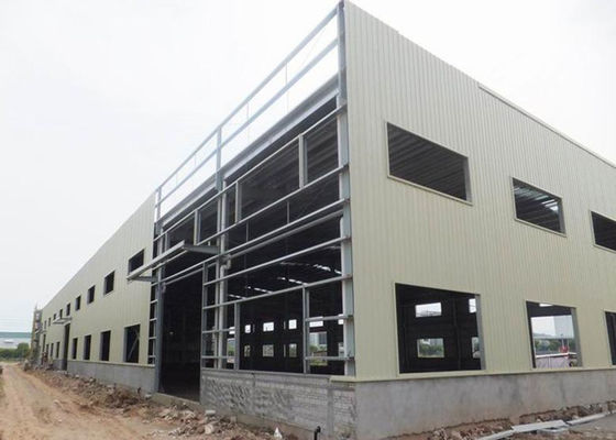 Vorfabriziertstahlkonstruktions-Fabrik-Lager, das Baustahl-Rahmen-Gebäude errichtet