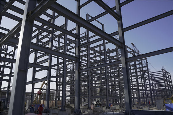 Baustelleneinrichtung der vorfabrizierten Stahlkonstruktions-Chemiefabrik