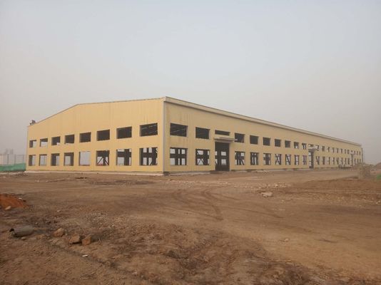 Schwerindustrie-Stahlkonstruktions-Werkstatt fabrizierte industrielle Stahlgebäude vor