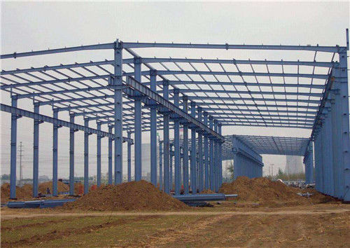 Vorfabrizierter heller Stahlkonstruktions-Portalrahmen-Logistik-Park bereiten große Spanne auf