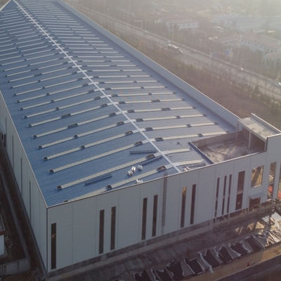 Schwerindustrielle Stahlkonstruktionswerkstatt mit 600 Tonnen Kranbelastbarkeit