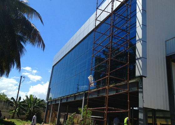 Multi Boden-Stahlkonstruktions-Bürogebäude mit Glaszwischenwand