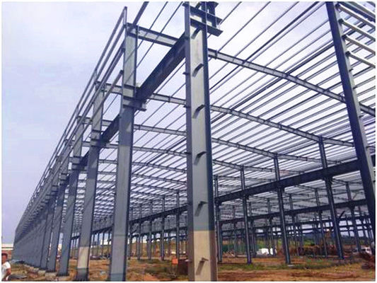Vorfabrizierte Stahlkonstruktions-Lager-Gebäude-multi Spannen-Hochbau