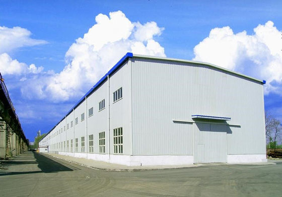 Große vorfabrizierte Stahlgebäude/Metallwerkstatt-Gebäude mit Epoxidbeschichtungs-Boden