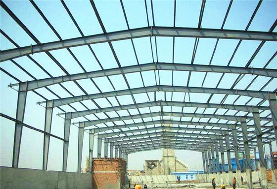 Weitgespanntes Stahlkonstruktions-Lager-vorfabrizierte Baustahl-Rahmen