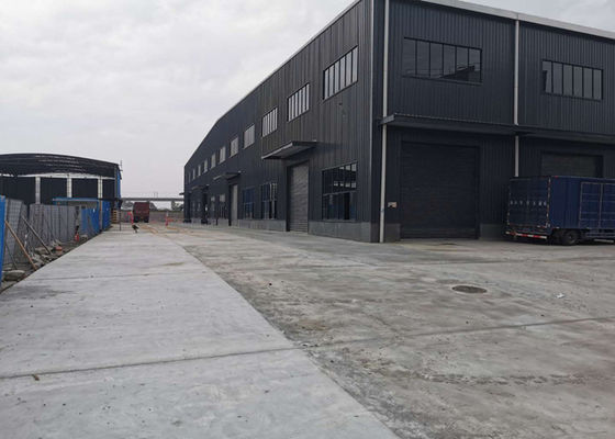Logistik Q235B fabrizierte Stahllager-Struktur-Bau vor