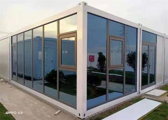 Galvanisiertes Prefab Containerhaus mit Glaswollwand