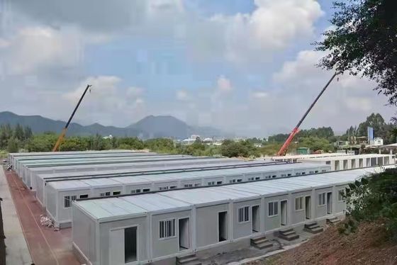 Galvanisiertes Stahlvorgefertigtes Containerhaus mit Glaswollplatten