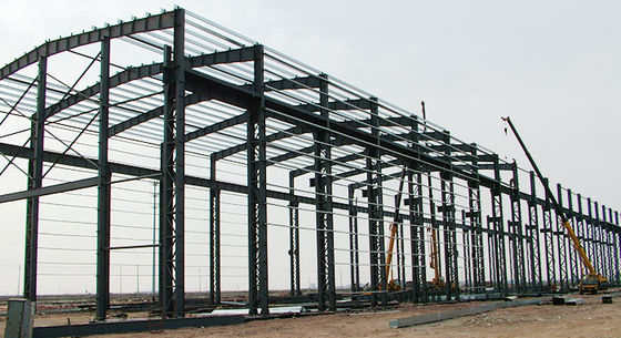 Stahlrahmen Großmetallschuppen Werkstätten Bau