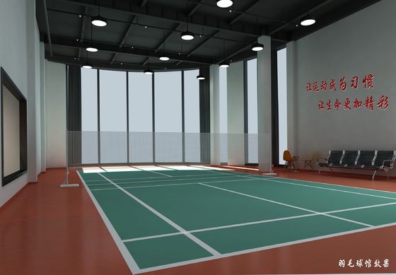 Vorgefertigte Stahlstruktur Badmintonhalle Q235B Q355B Material