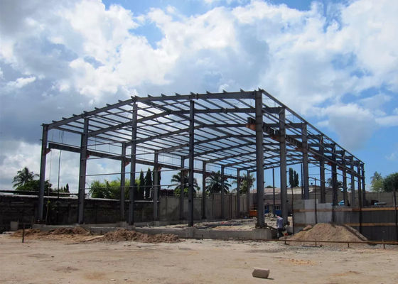 Stahlkonstruktion Lagerhaus Immobilien Prefabrik Fabrik Gebäude Bau Schuppen Stahlkonstruktion Werkstatt