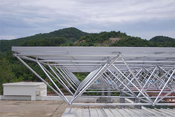 Vorgefertigtes Stahl-Raumtragwerk-Vordach für Mautstellen