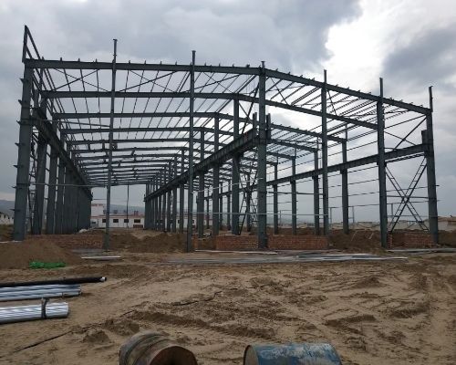 Portalrahmen Stahlbalkenkolonne Stahlkonstruktion Lagerhaus Hochgradige Anpassung
