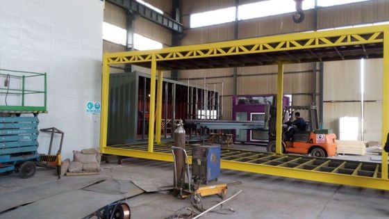 Galvanisiertes Prefab Containerhaus mit Glaswollplatten