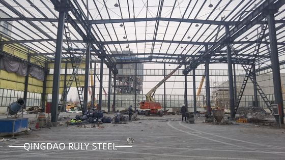 Schnelle Fertigung Leichtfertigung Stahlkonstruktion Gebäude Große Spannweite Portalrahmen Metalllager