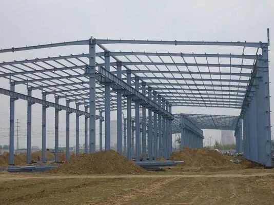 Stahllager Sandwich-Panel-Struktur Farbiges Gebäude Vorkonstruktion Geschwindiges Montieren Werkstatt