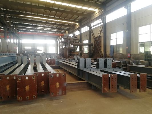 Vorgefertigte Stahlkonstruktionsbalken Säulen ASTM A36 Q235B Q355B