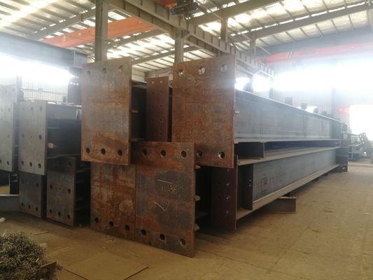 Vorgefertigte Stahlkonstruktionsbalken Säulen ASTM A36 Q235B Q355B