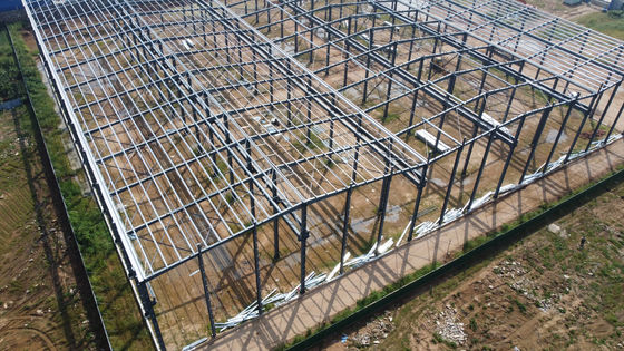 Vorgefertigte H-Abschnitt Stahlkonstruktion Werkstatt mit Brückenkran Antikorrosions