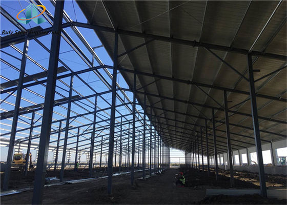 Lange Lebensdauer Schnellbau Gemalte Fertiglager/Werkstatt/Hangar Stahlkonstruktion