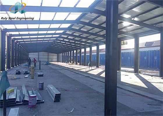 Lange Lebensdauer Schnellbau Gemalte Fertiglager/Werkstatt/Hangar Stahlkonstruktion