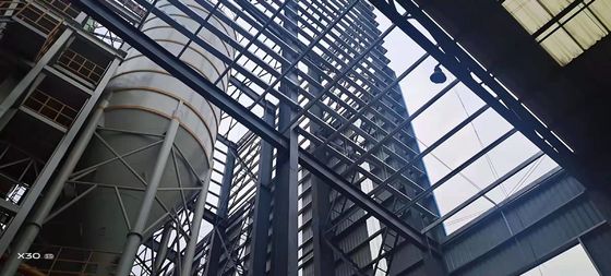 Vorgefertigte Stahlkonstruktion Werkstatt Leichtstahl Industriefabrik Lagerhaus