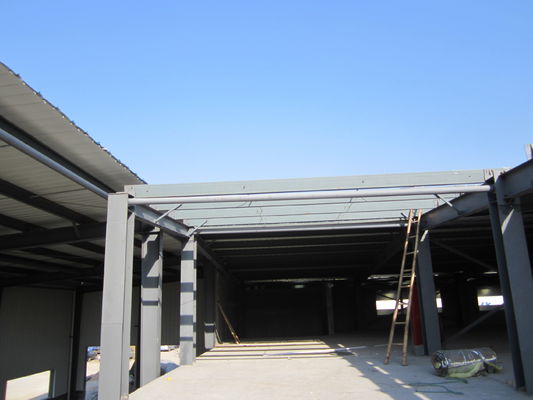 Speicherwerk Metallrahmen Leicht Sandwich Panel Vorgefertigte Gebäudestruktur Farbe Verzinkte Stahlkonstruktion Lagerhaus