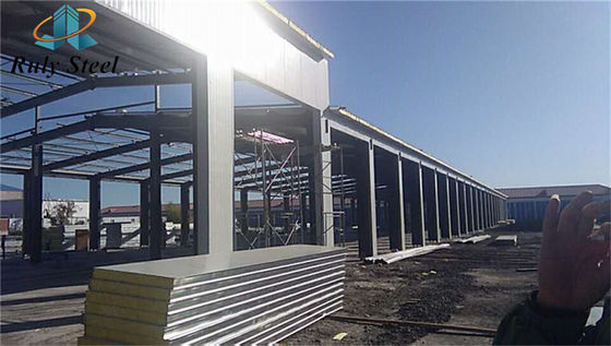 Vorgefertigte H-Strahl Stahlkonstruktion Geflügelhaus Sandwich Panel Isolierung