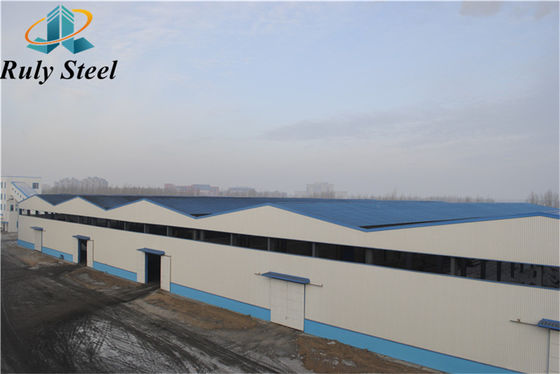 Industrie Stahl Geflügelhaus Mehrfachspannvorgefertigte Stahlkonstruktion