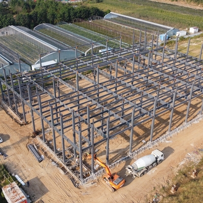 Prefab Stahlkonstruktion Bierverarbeitungsanlage mit H-Abschnittsbalken