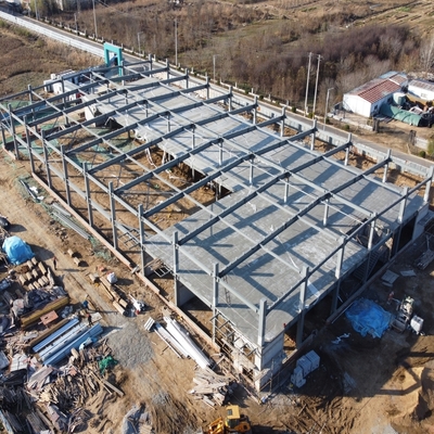 Vorgefertigte Stahlkonstruktion Lagerhaus mit Sandwich-Panel-Wände