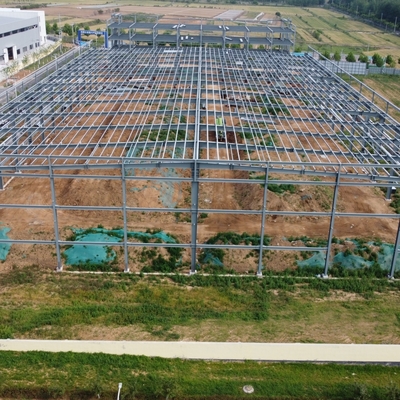 Vorgefertigtes Stahllager 150m x 40m mit Glaswoll-Sandwichplatten