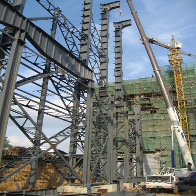 H-Träger-Stahlkonstruktionsgebäude für Industriehallen und Lager