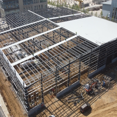 Fertigteil-Stahlkonstruktionsgebäude für Industrie-Werkstätten Q235B Q355B