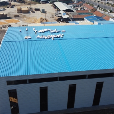 Vorgefertigtes Stahllager 150m x 40m mit Glaswoll-Sandwichplatten