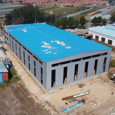 Vorgefertigtes Stahllager 150m x 40m mit Glaswoll-Sandwichplatten