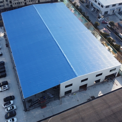 Vorgefertigte Stahlkonstruktion Lager H-Abteilung 4000m2 CE-zertifiziert
