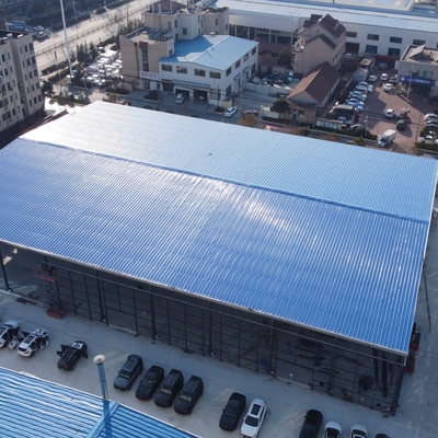 Stahlkonstruktion Auto-Showroom mit Werkstatt Q235B Q355B