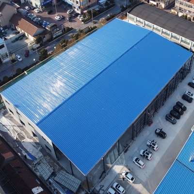 Stahlkonstruktion Auto-Showroom mit Werkstatt Q235B Q355B