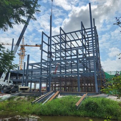 Modernes Design Vorgefertigte Stahlkonstruktion Hotelgebäude Mehrgeschosse Stahlgebäude Versorgung