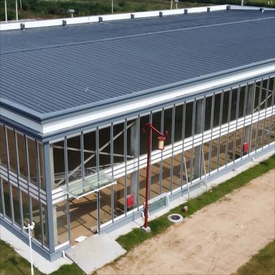 Vorgefertigte Stahlkonstruktion Hangar mit Sandwichpaneel-Isolierung für Kühlhaus