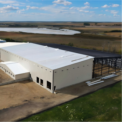 Q355 Stahl Klarspannfarbe Industriedesign vorgefertigte Stahlkonstruktion Lager