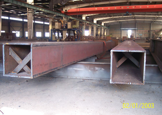 Box-Stahlkolonnen-Fabrikanten Q235B Q355B ASTM A36 Strukturbalken