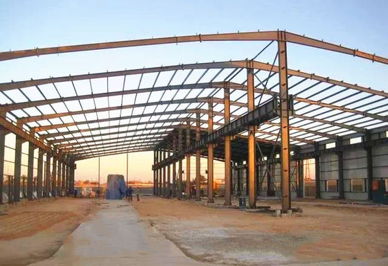 Dauerhafte Industriefabrik Stahlkonstruktion Bauwerk Fertigwerk Werkstatt