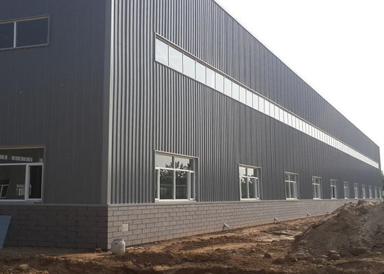 Dauerhafte Industriefabrik Stahlkonstruktion Bauwerk Fertigwerk Werkstatt