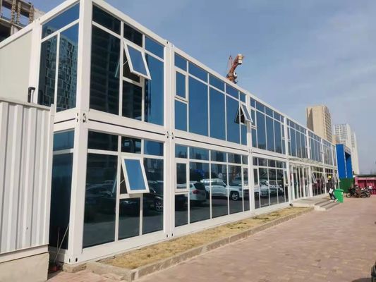 Galvanisiertes Prefab Containerhaus mit Glaswollplatten
